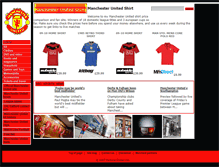 Tablet Screenshot of manchesterunitedshirt.com